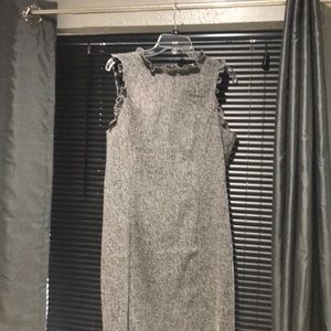 Gray tweed dress by Loft